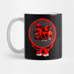 Red skulls Mug